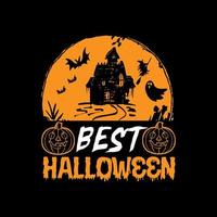 migliore Halloween tipografia lettering per t camicia vettore