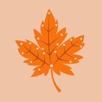 autunno asciutto foglia vettore illustrazione per grafico design e decorativo elemento
