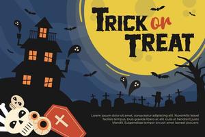 Halloween a tema grafico design modello facile per personalizzare semplice e elegante design vettore