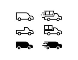 consegna auto logo icona design illustrazione vettore