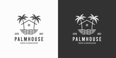 palma Casa logo design ispirazione vettore