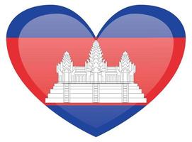 bandiera di Cambogia. preciso dimensioni, elemento proporzioni e colori vettore