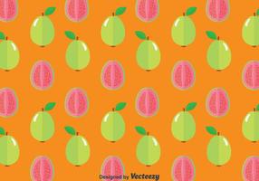 seamless pattern di guava frutto vettore