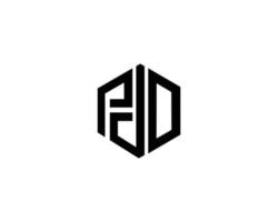 minimo pdd logo monogramma isolato cerchio elemento design modello. vettore
