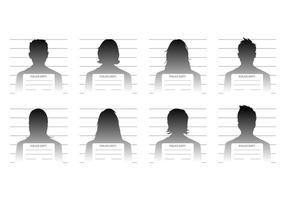 Mugshot Template gratuito vettore