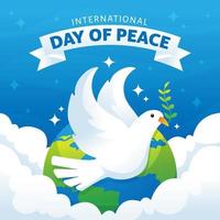 internazionale giorno di pace concetto vettore