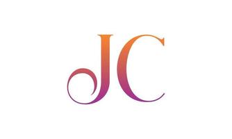 lettera jc vettore logo gratuito modello gratuito vettore