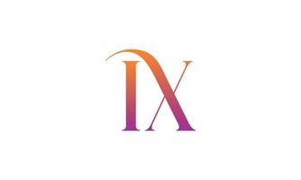 lettera ix vettore logo gratuito modello gratuito vettore