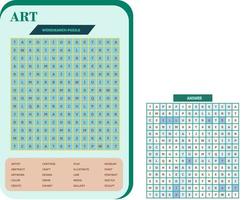 stampabile parola ricerca puzzle. divertimento vocabolario foglio di lavoro per apprendimento inglese parole. trova nascosto parole. festa carta. educativo gioco per ragazzo e adulto. arte tema. vettore