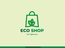 eco negozio logo modello vettore