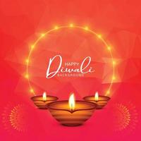 elegante contento Diwali decorativo celebrazione colorato carta design vettore