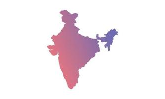 India sfondo con colore pendenza vettore