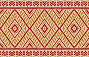 bellissimo tappeto ikat arte. geometrico etnico senza soluzione di continuità modello nel tribale. tessuto indiano stile. vettore
