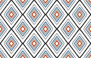 tessuto ikat arte. geometrico etnico senza soluzione di continuità modello nel tribale. americano, messicano stile. vettore