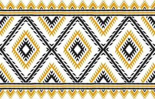 bellissimo tappeto ikat arte. geometrico etnico senza soluzione di continuità modello nel tribale. vettore