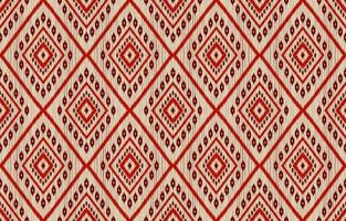 tessuto ikat arte. geometrico etnico senza soluzione di continuità modello nel tribale. indiano stile. vettore