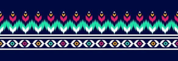 confine etnico ikat modello arte. popolare ricamo, e messicano stile. azteco geometrico ornamento Stampa. vettore