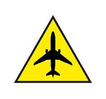aereo logo design con giallo triangolo isolato su bianca. molto unico e diverso. adatto per aziende e aziende nel qualunque settore. vettore eps 10