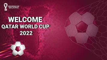 Qatar calcio torneo 2022 modello vettore