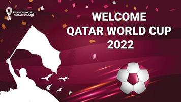 Qatar calcio torneo 2022 modello vettore