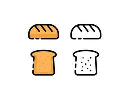 pane logo icona design illustrazione impostato vettore