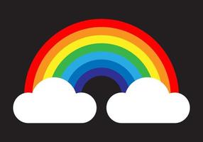 arcobaleno vettore illustrazione. colorato astratto design. colore grafico simbolo pioggia arco.