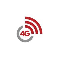 4g Rete logo vettore illustrazione