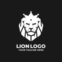 Leone logo design vettore
