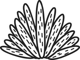 illustrazione di cactus carino disegnato a mano vettore