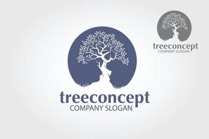 il concetto albero vettore logo illustrazione. Questo logo è un' multiuso logo. poteva essere Usato per raccolta differenziata, ambiente, paesaggio attività commerciale, legge aziende, alberghi, finanziario aziende, assicurazione, eccetera.