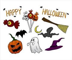 Halloween illustrazioni design risorsa vettore