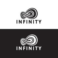 infinito vettore logo modello illustrazione design.