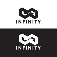 infinito vettore logo modello illustrazione design.