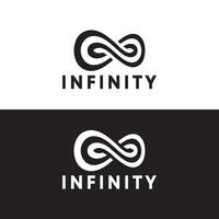 infinito vettore logo modello illustrazione design.