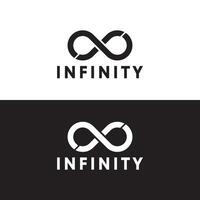 infinito vettore logo modello illustrazione design.