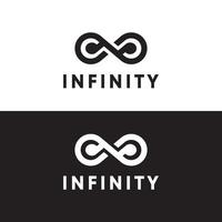 infinito vettore logo modello illustrazione design.