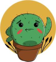 il triste cactus vettore