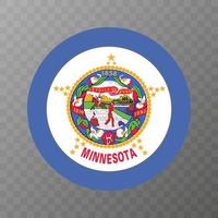 Minnesota stato bandiera. vettore illustrazione.