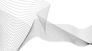 magro linea su bianca ondulato sfondo. attività commerciale sfondo Linee onda astratto banda design vettore