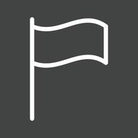bandiera linea rovesciato icona vettore