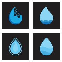 acqua far cadere illustrazione logo vettore design