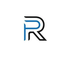 iniziale linea pr e rp logotipo vettore design elegante di moda monogramma stile concetto.