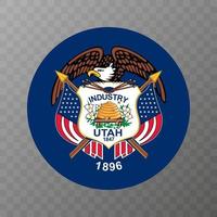 Utah stato bandiera. vettore illustrazione.