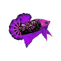 betta pesce vettore illustrazione arte