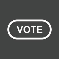 votazione collegamento linea rovesciato icona vettore
