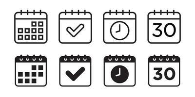 calendario icona design elemento adatto per siti web, Stampa design o App vettore