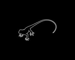 iguana schema vettore silhouette