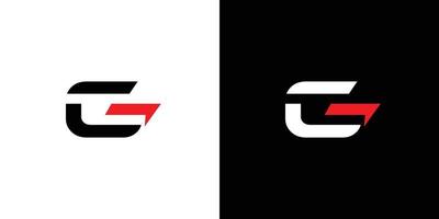 moderno e forte lettera g iniziali logo design vettore