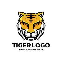 tigre logo design vettore. tigre viso logo vettore