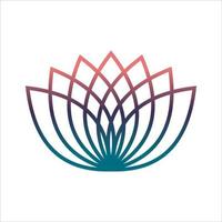 loto fiore logo. vettore design modello di loto icone schema stile per eco, bellezza, terme, yoga